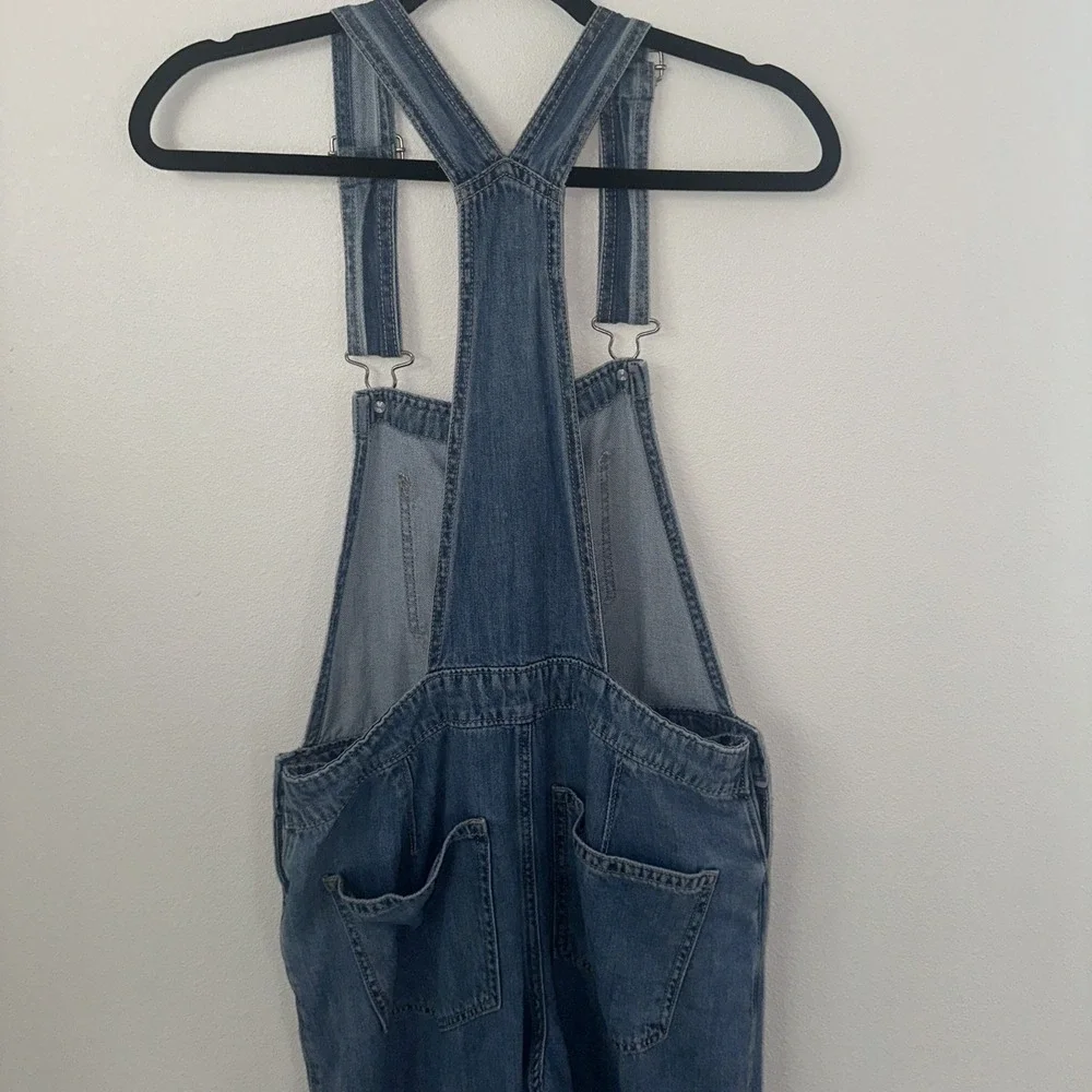 Hollister High Rise Vintage Overall Denim Straight Leg Size‎ S
